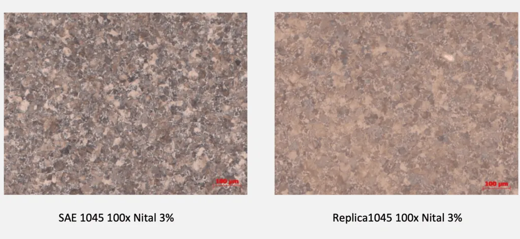 Réplica metalográfica em acetato para análise de campo